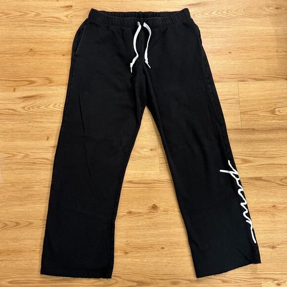 Victorias Secret PINK Boyfriend Black Sweatpants Size Small - Picture 1 of 7